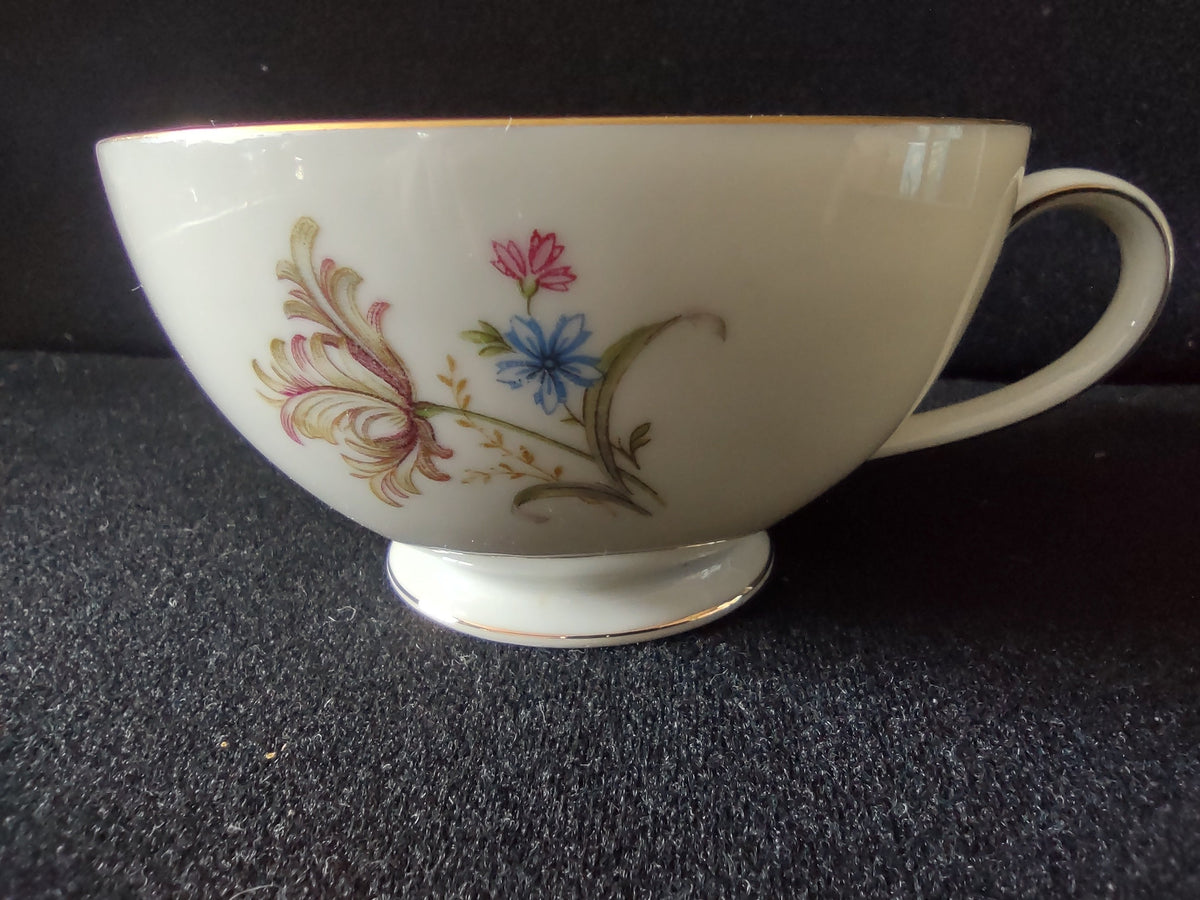 PT Tirschenreuth wildflower cup and saucer - paired view