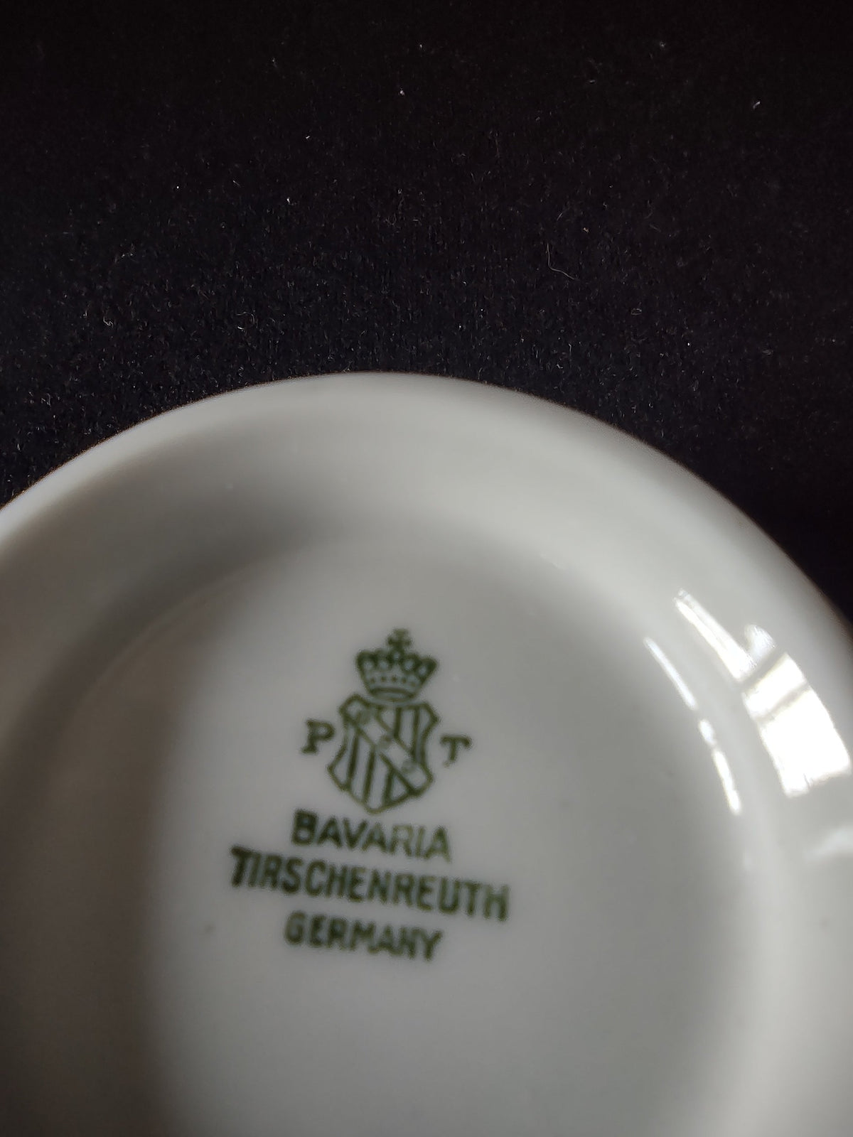 PT Tirschenreuth wildflower cup - interior rim gold detail