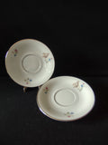 PT Tirschenreuth Bavaria wildflower saucer - top view showing small floral spray