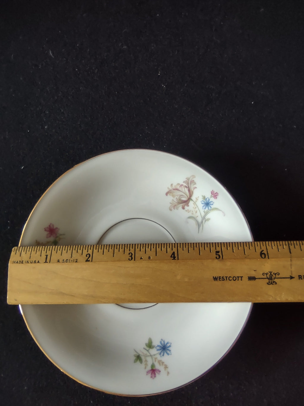 PT Tirschenreuth wildflower saucer set of 2 - paired view