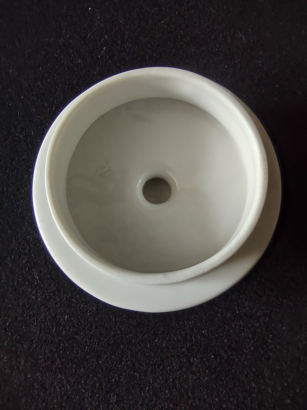 PT Tirschenreuth #996 sugar bowl lid - top view showing scattered wildflower pattern and gold rim