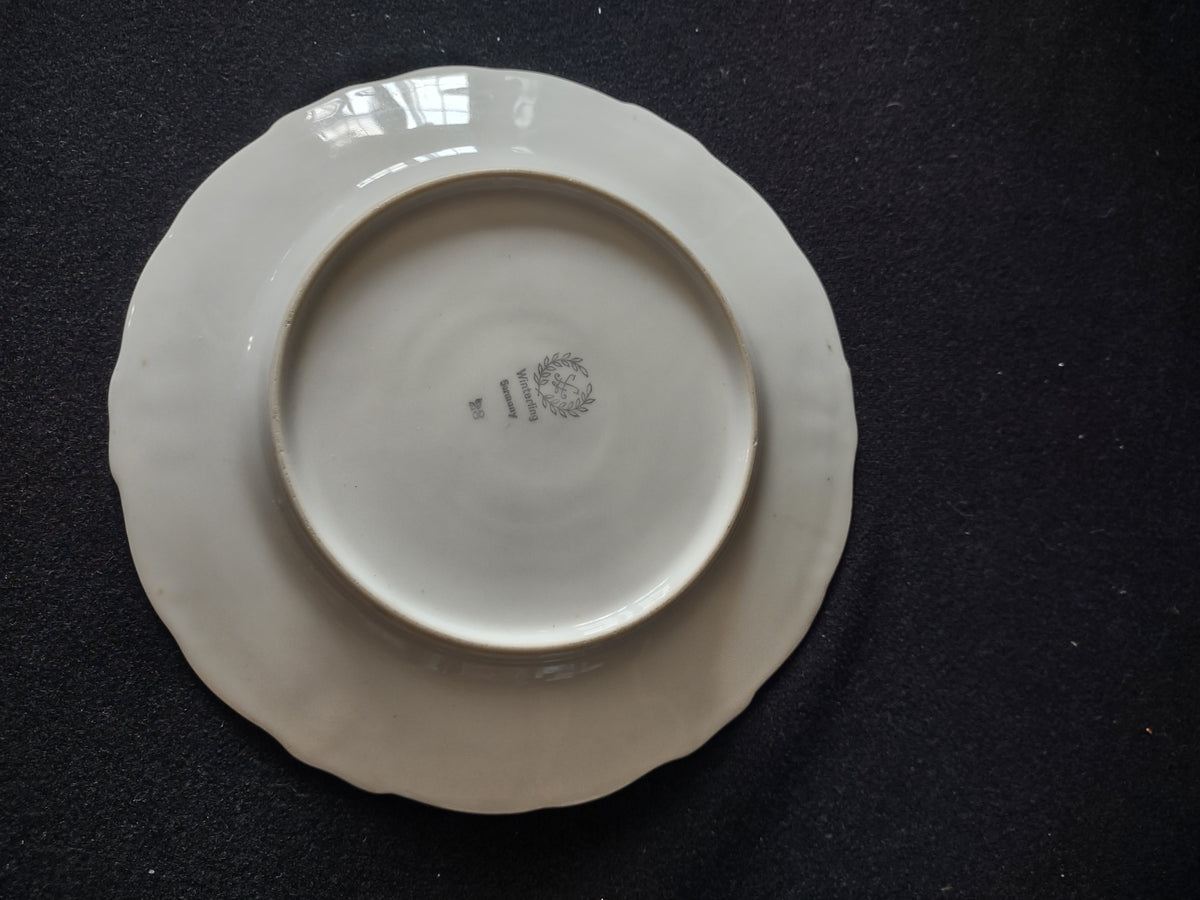 Vintage Winterling Germany Violet Plate Gold Rim Embossed Border [7391]