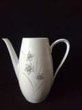 Winterling Bavarian China Silver Narcissus Coffee Pot - top view