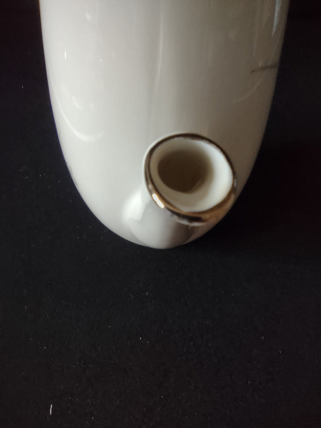 Winterling Bavarian China Silver Narcissus Coffee Pot - handle detail