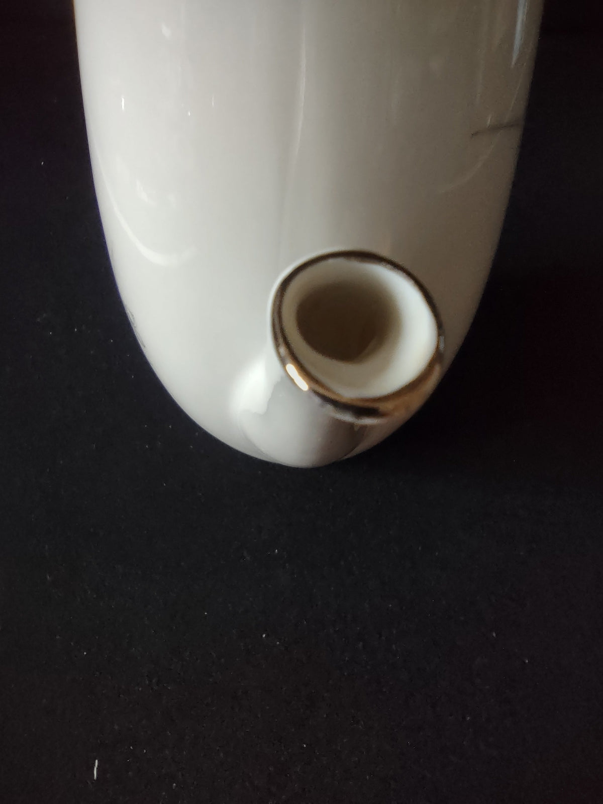 Winterling Bavarian China Silver Narcissus Coffee Pot - handle detail
