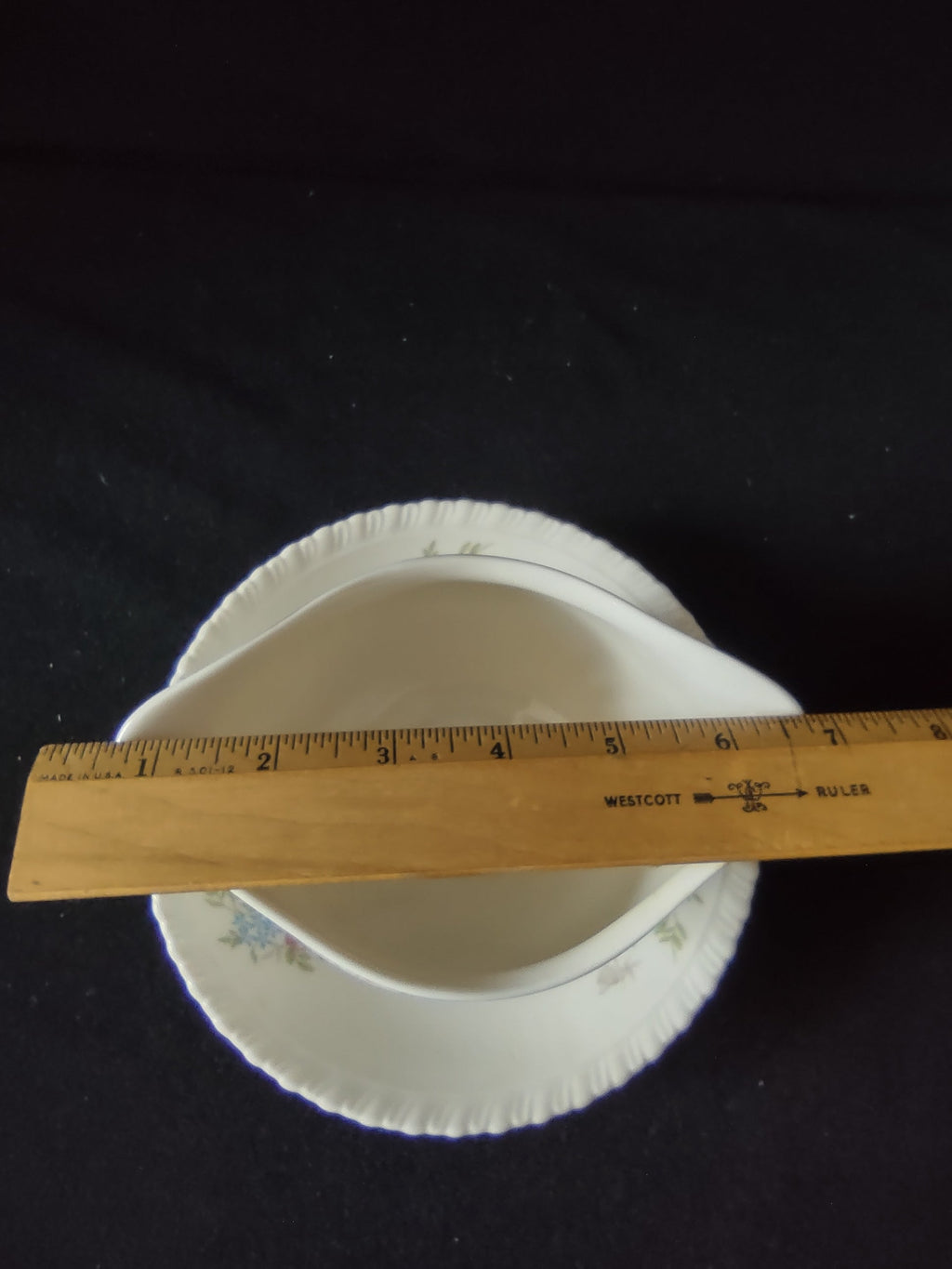 Hanover China Spring Time gravy boat - backstamp Hanover China