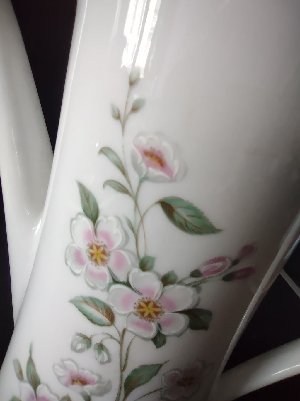 Winterling Bavaria pink blossom coffee pot - backstamp bottom view