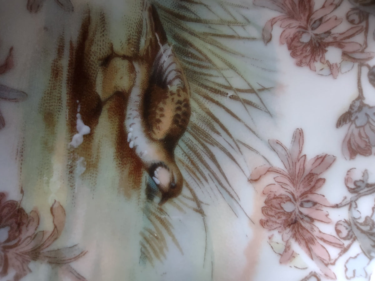 Triobad China Austria bon bon dish - bottom view showing scalloped edge and foot ring