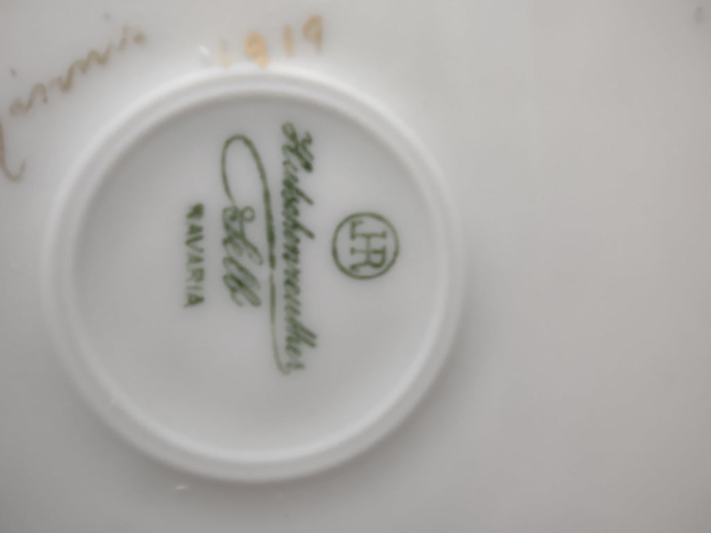 Hutschenreuther Selb Bavaria backstamp detail - additional close-up of maker's mark