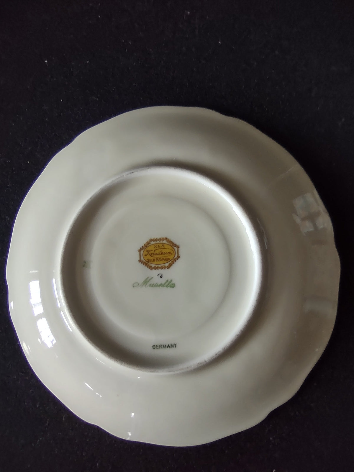 Hutschenreuther Murillo cup - close-up of multicolor floral bouquet on cup body
