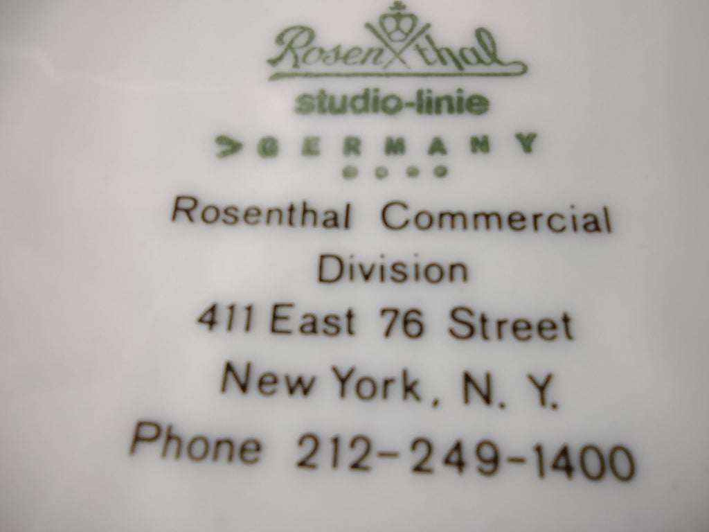 Rosenthal Studio-Linie display bowls - additional detail showing color variation between the two bowls