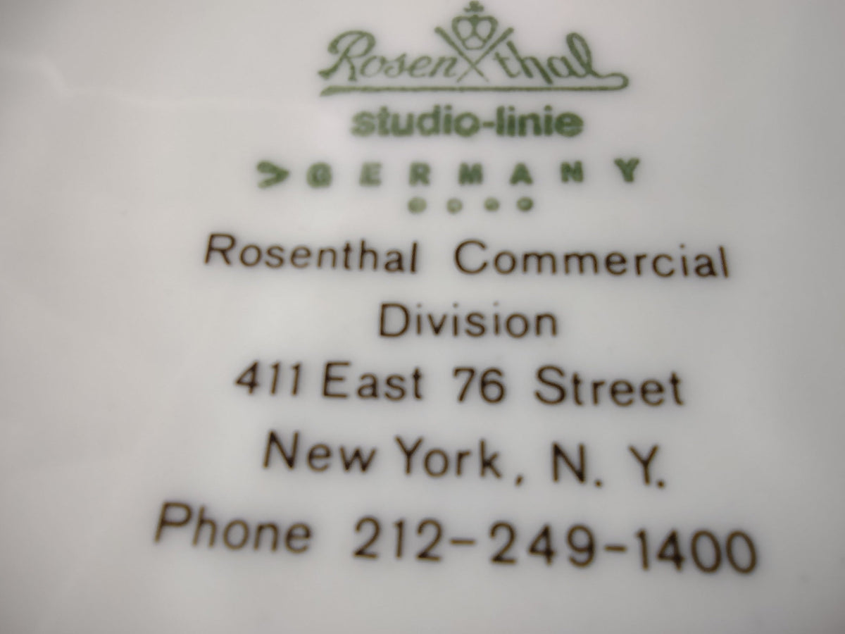 Rosenthal Studio-Linie display bowls - additional detail showing color variation between the two bowls