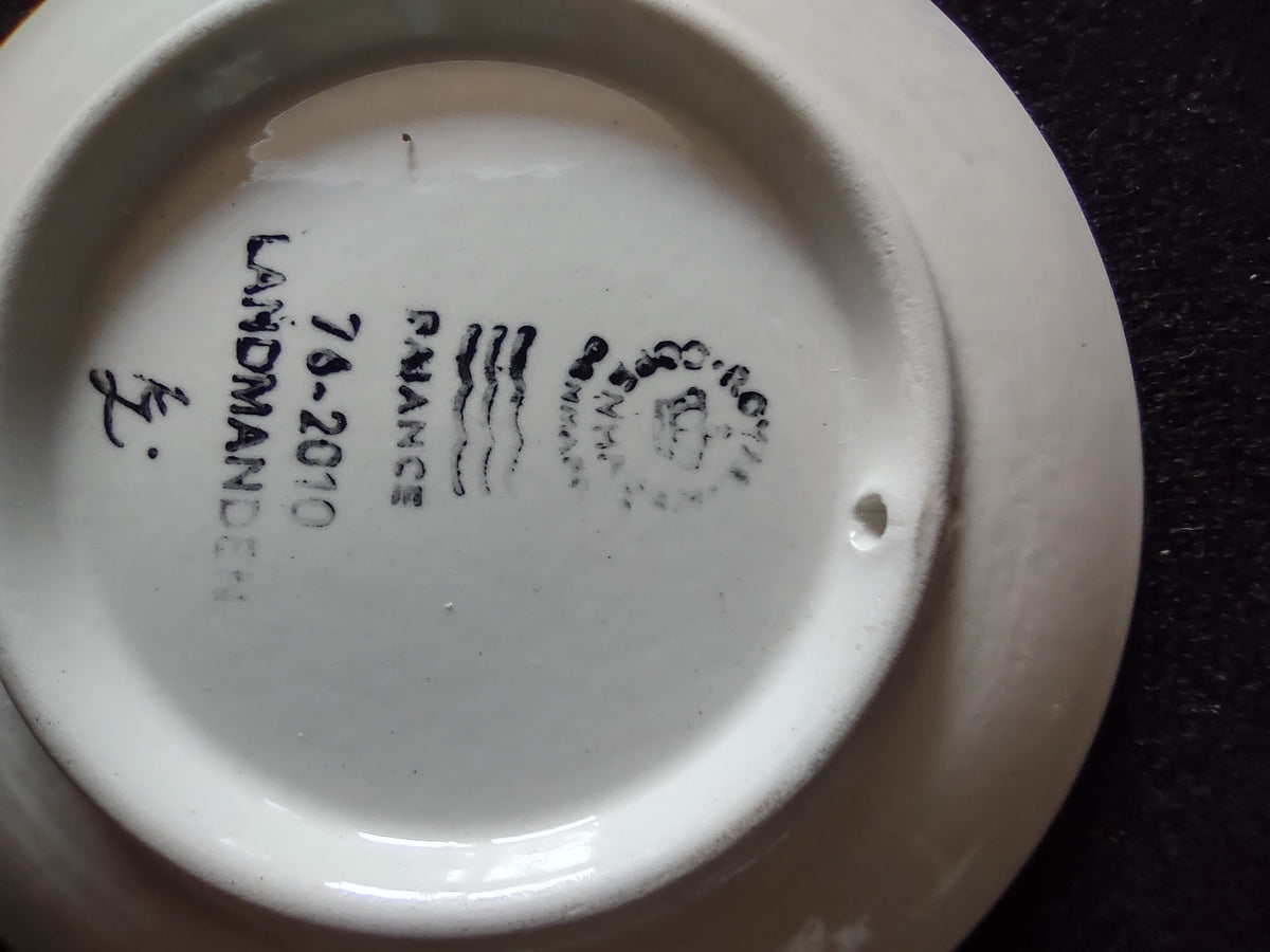 Royal Copenhagen mini plate group view showing all five plates together