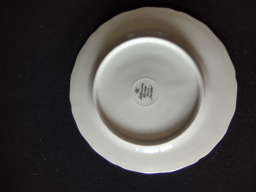 Seltmann Weiden Renate plate base/back view showing crown backstamp with Seltmann Weiden Bavaria and Renate pattern name