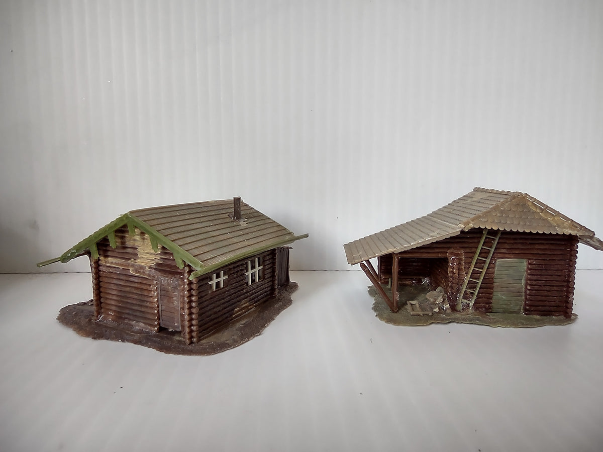 Vintage Faller HO Scale German Farm Village 5-Building Set Farmhouse Barn [8011n]