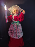 Vintage Holiday Friends Mrs. Claus Animated Lighted Doll 19" [8012n]