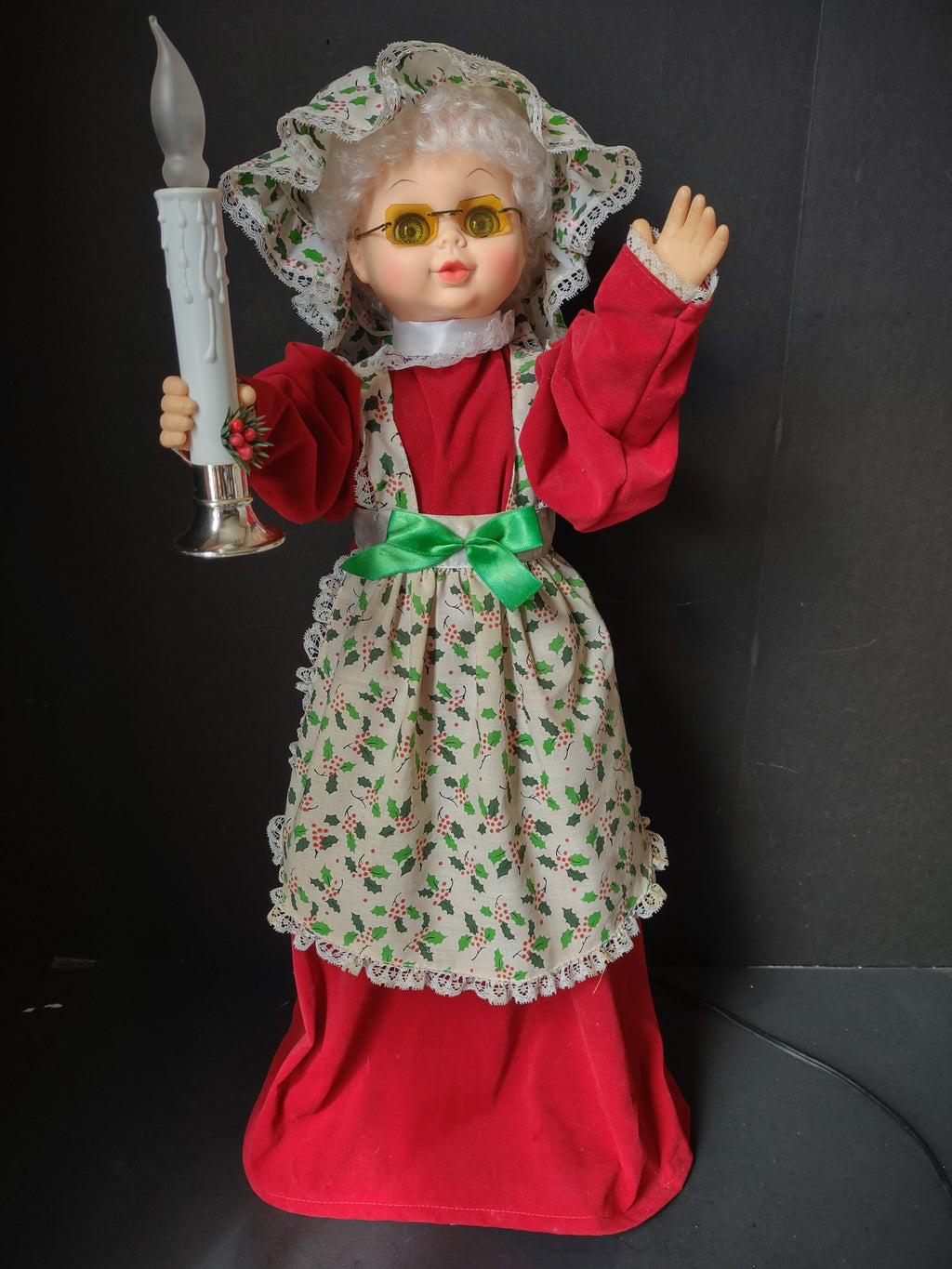 Vintage Holiday Friends Mrs. Claus Animated Lighted Doll 19" [8012n]