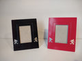 Vintage Disney Mickey Mouse Silhouette 2x3 Photo Frames, black and red, Set of 2, Graves Design