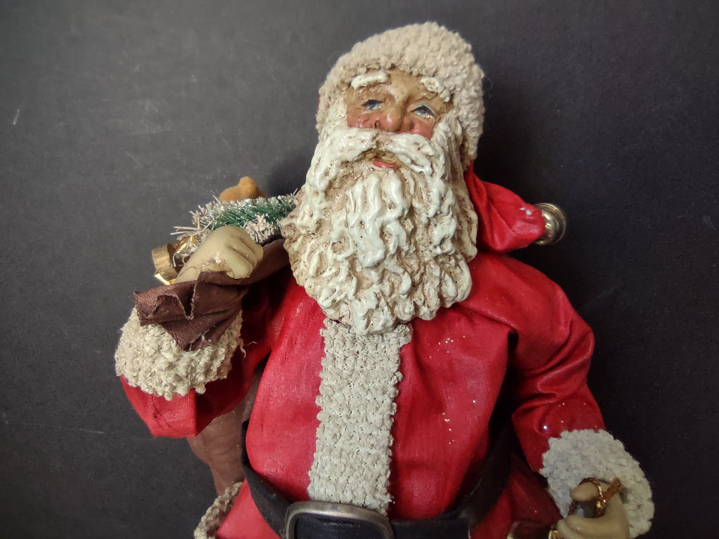 Vintage Possible Dreams Clothetique Santa Teal Pants Bell Figurine 10" [4886]