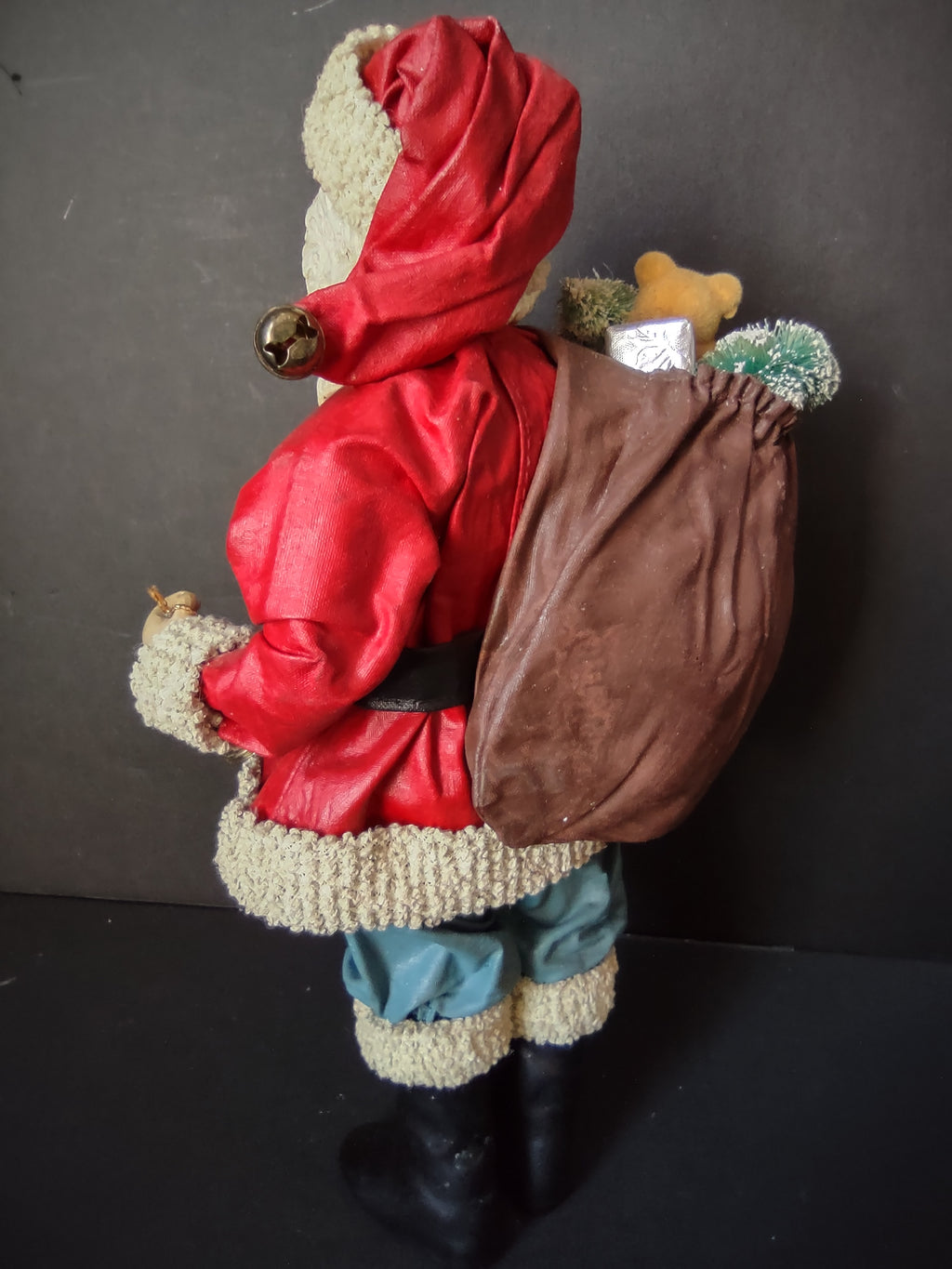 Vintage Possible Dreams Clothetique Santa Teal Pants Bell Figurine 10" [4886]