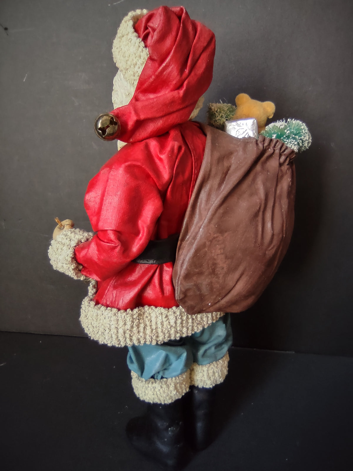 Vintage Possible Dreams Clothetique Santa Teal Pants Bell Figurine 10" [4886]
