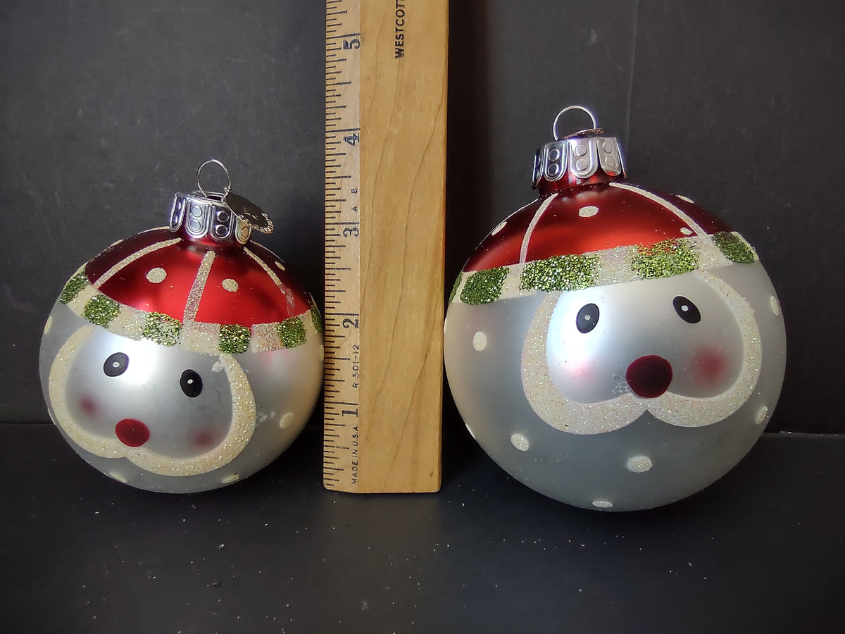 Vintage Radko Celebrations Glass Ornament Set of 10 Santa Snowflake [8025n]