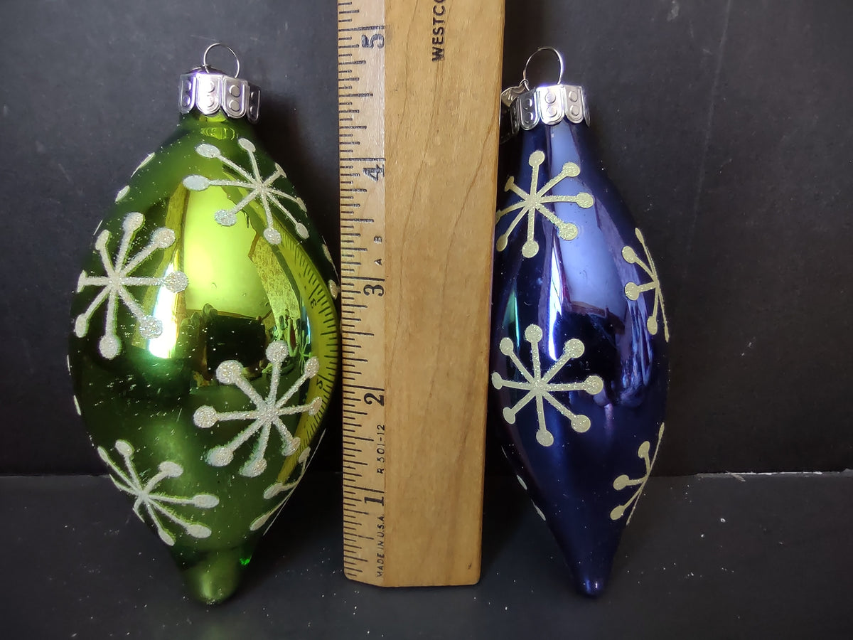 Vintage Radko Celebrations Glass Ornament Set of 10 Santa Snowflake [8025n]