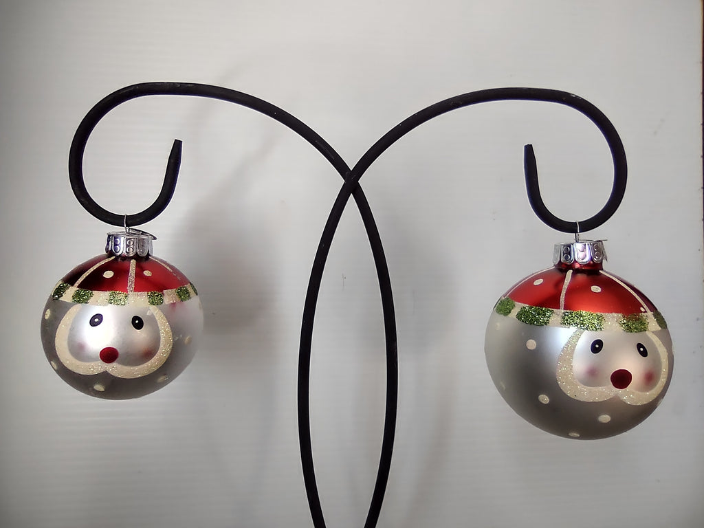 Vintage Radko Celebrations Glass Ornament Set of 10 Santa Snowflake [8025n]