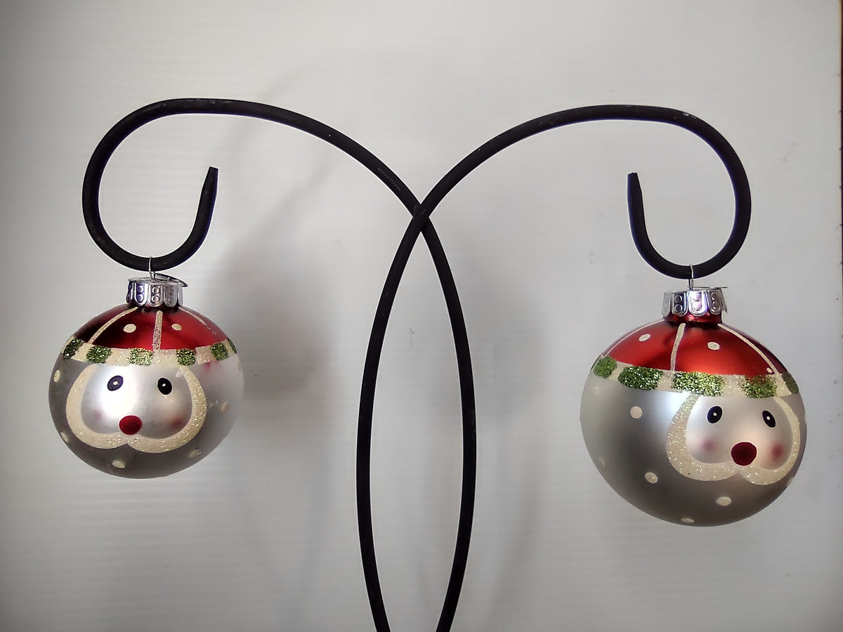 Vintage Radko Celebrations Glass Ornament Set of 10 Santa Snowflake [8025n]