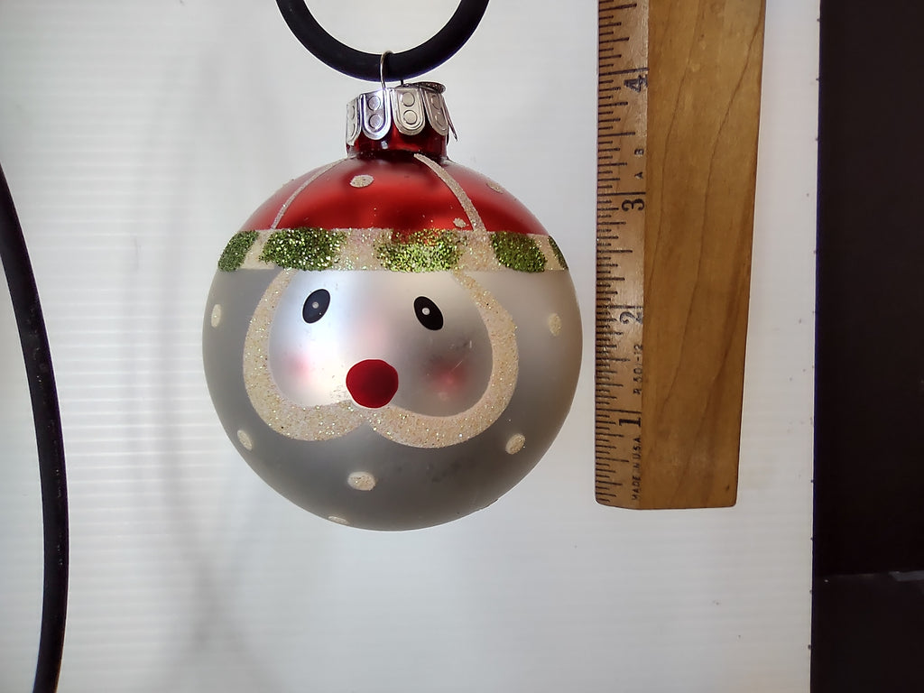 Vintage Radko Celebrations Glass Ornament Set of 10 Santa Snowflake [8025n]