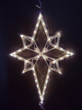 Vintage Lighted Nativity Star 43 Mini Light Bulbs Indoor Outdoor [8037n]