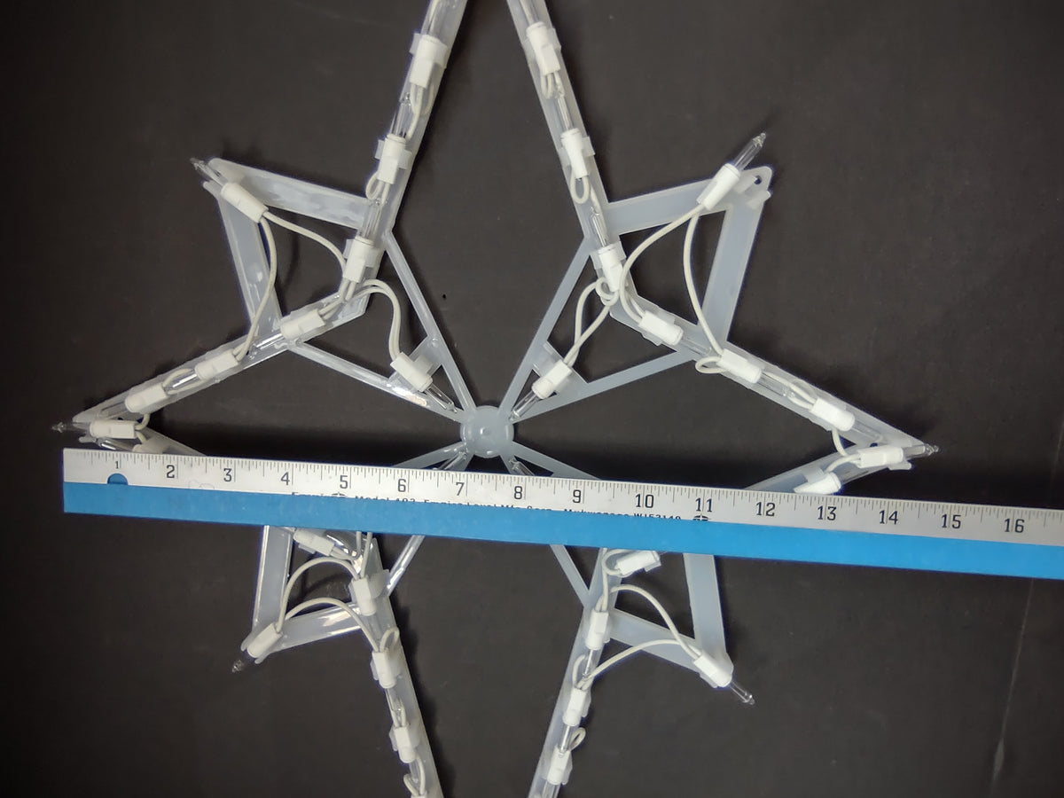 Vintage Lighted Nativity Star 43 Mini Light Bulbs Indoor Outdoor [8037n]