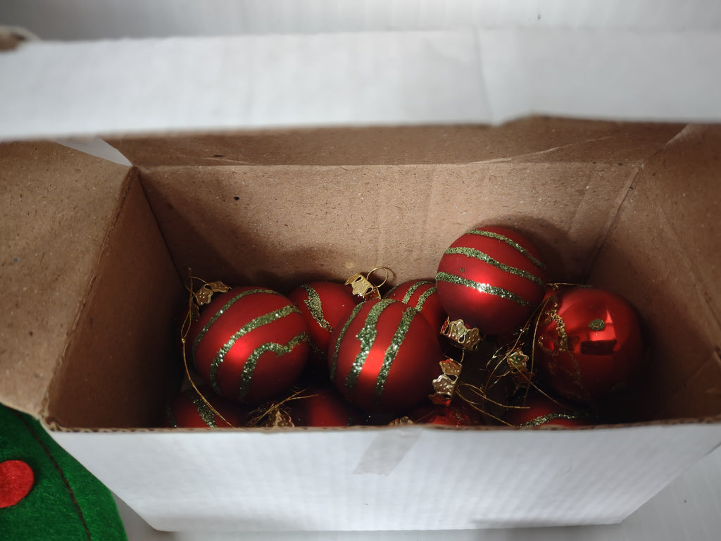 Vintage Holiday Magic 18" Green Christmas Tree Set Triangle Box [8055n]