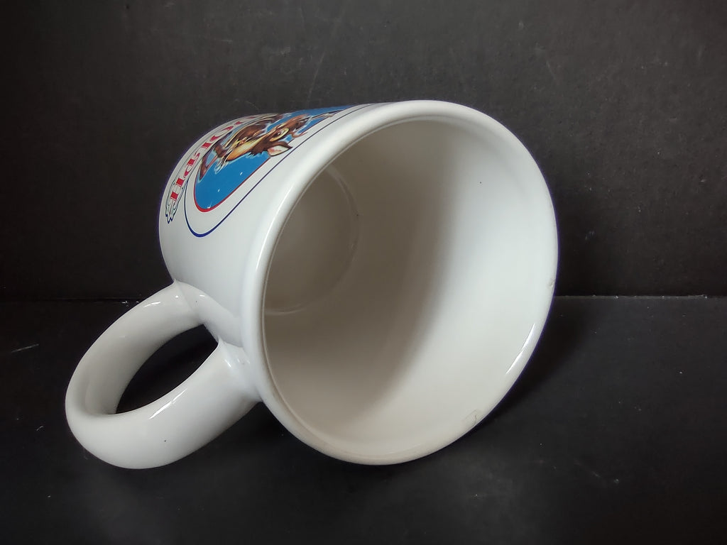 Vintage 1993 Rudolph Red-Nosed Reindeer Ceramic Coffee Mug Accent [7438]