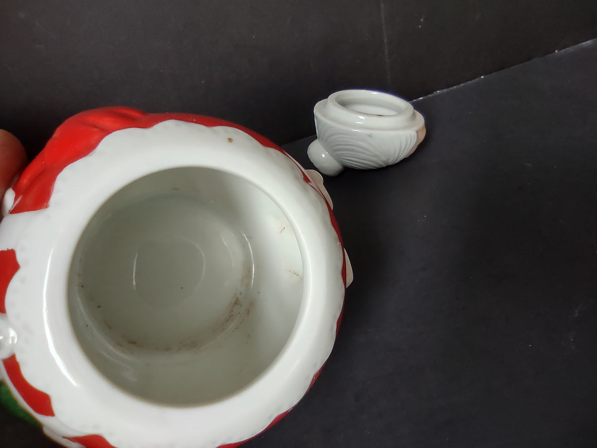 Vintage Avon 1983 Santa Mrs Claus Ceramic Creamer Sugar Bowl Set [7437]