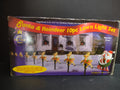 Vintage Santa and Reindeer 10pc Lawn Light Set original box