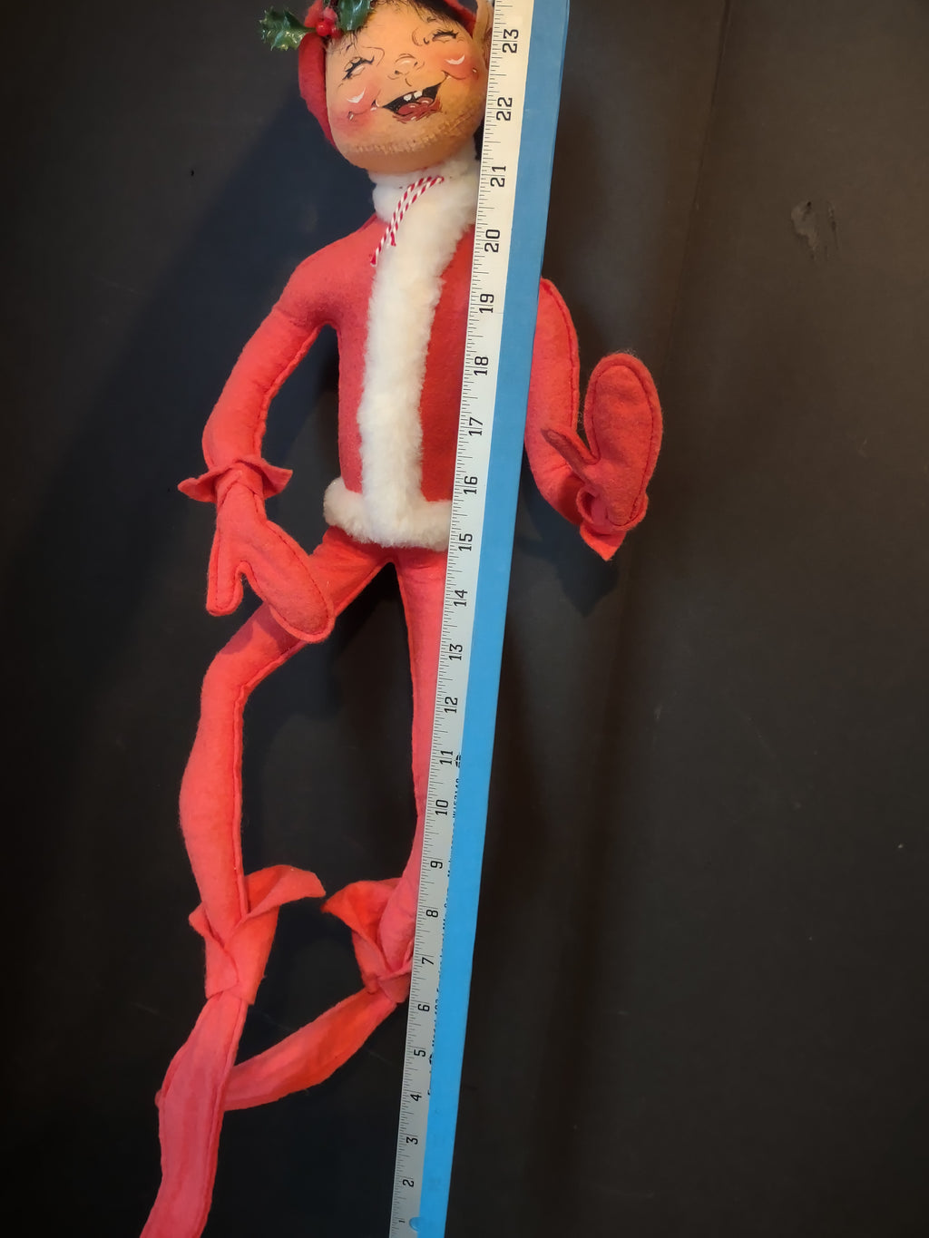 Vintage Annalee Mobilitee Christmas Elf 24" Made in Usa  [8102]
