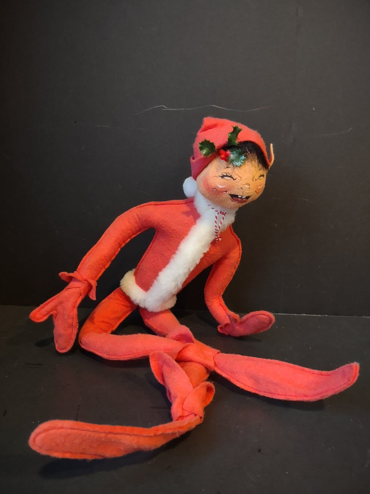 Vintage Annalee Mobilitee Christmas Elf 24" Made in Usa  [8102]
