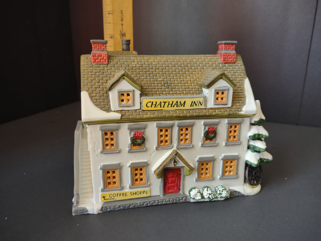 Vintage Lemax Holiday Crossroads Chatham Inn Lighted Christmas Village House [8113n]