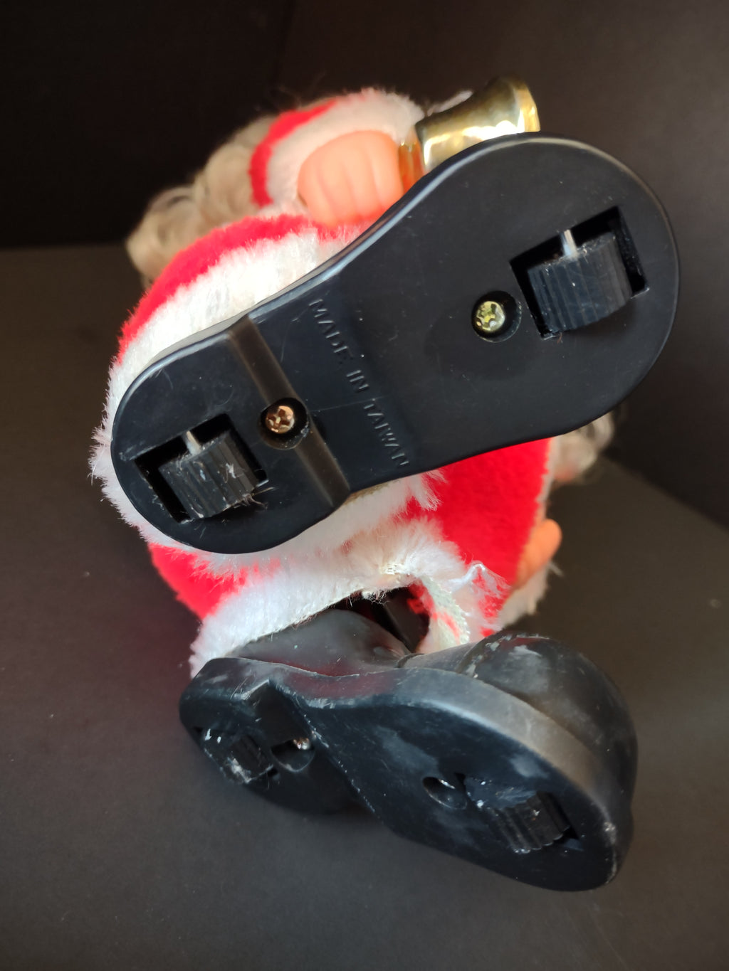 Vintage Christmas Santa Claus Figure Red Suit White Beard Made in Taiwan NOT Working [8126]