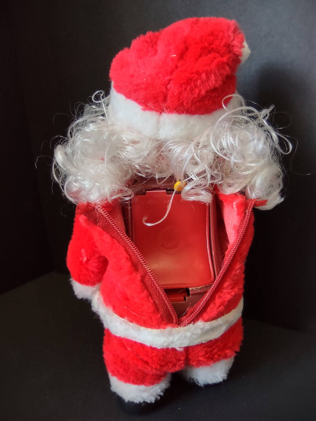 Vintage Christmas Santa Claus Figure Red Suit White Beard Made in Taiwan NOT Working [8126]