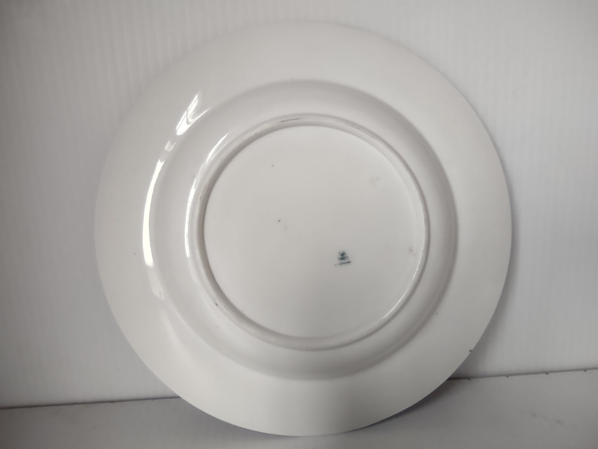 Vintage Copeland Flow Blue Wide Rim Bowl Pagoda Landscape Blue White [7444E]