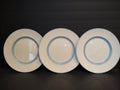 Vintage Copeland Spode Mansard Elaine Blue Laurel Set of 3 Plate England [7449E]
