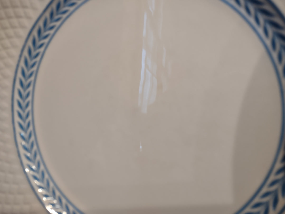 Vintage Copeland Spode Mansard Elaine Blue Laurel Set of 3 Plate England [7449E]