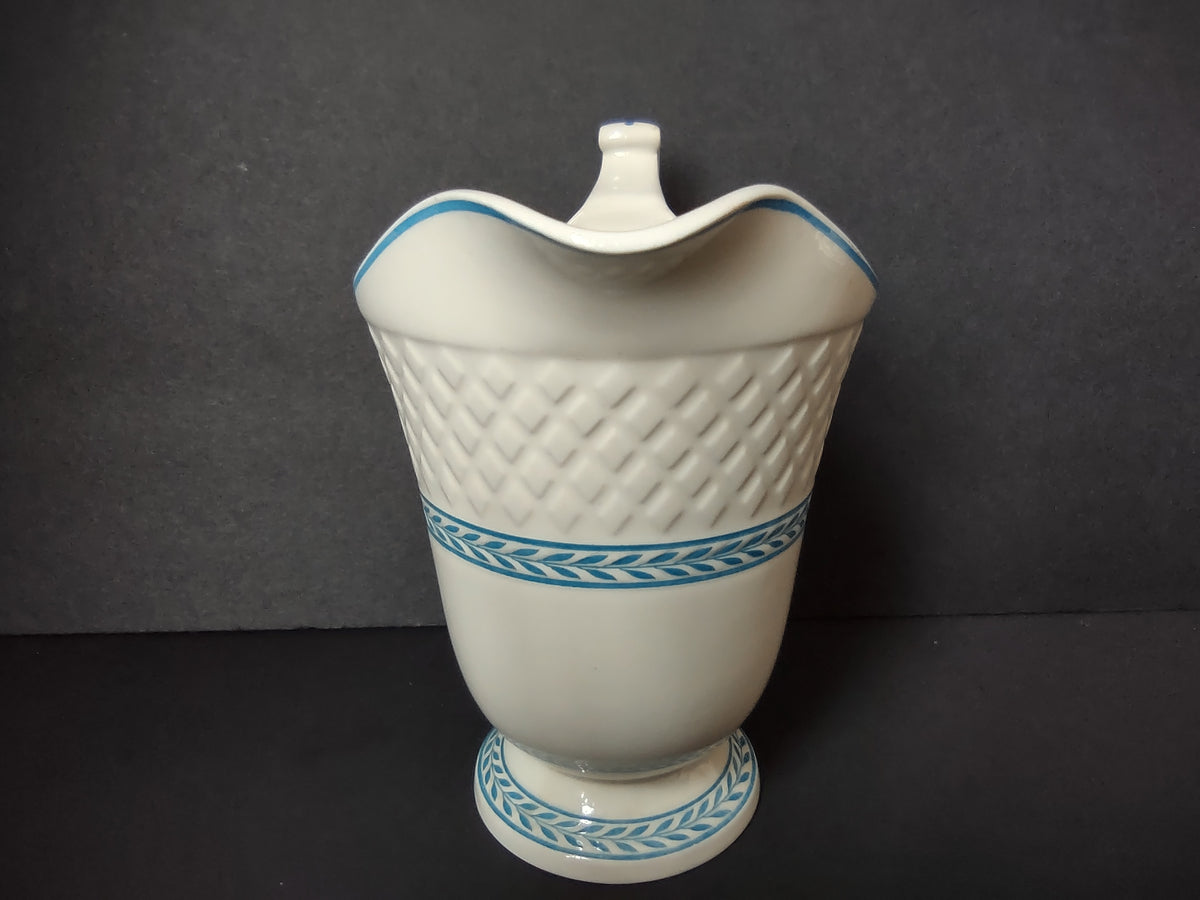 Vintage Spode Copeland Mansard Elaine Blue White Medium Pitcher [7456E]