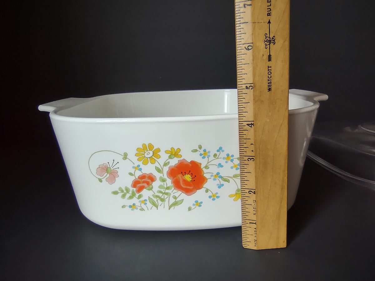 Vintage Wildflower 5 Liter Casserole with Lid Small Chip[7458E]