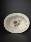 Vintage Copeland Spode Lady Ann Pink Rose Oval Serving Bowl [7464]