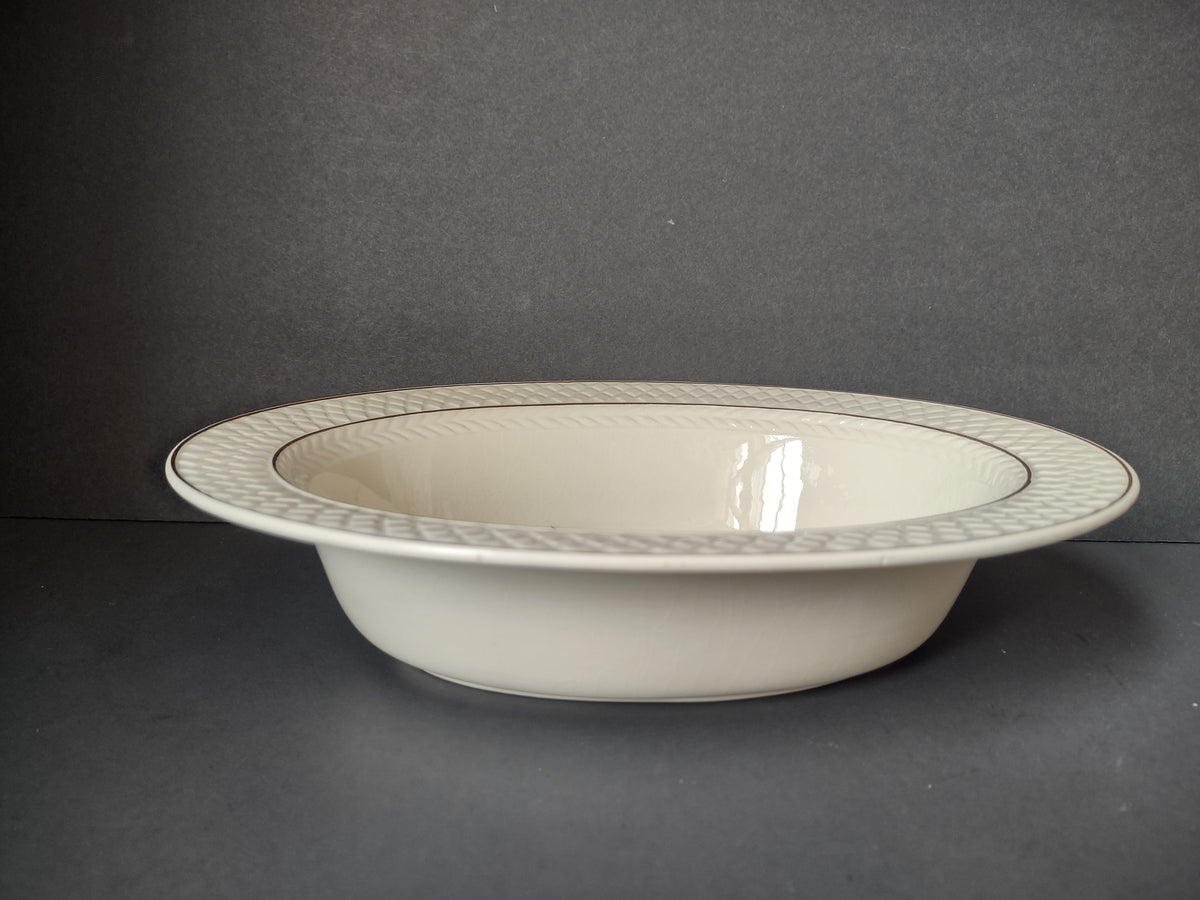 Vintage Copeland Spode Lady Ann Pink Rose Oval Serving Bowl [7464]