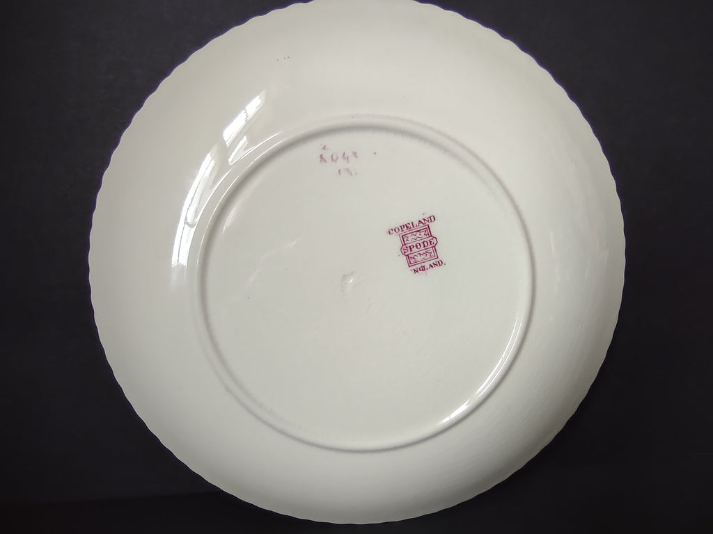 Vintage Copeland Spode Pink Scenic Rural Scenes Transferware Plate England [7466E]