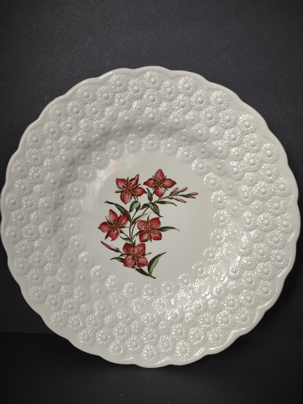 Vintage Spode Canadian Centennial Yukon Purple Fireweed Plate 1967 [7475E]